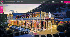 Desktop Screenshot of hotel-felsenland.de