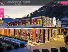 Tablet Screenshot of hotel-felsenland.de